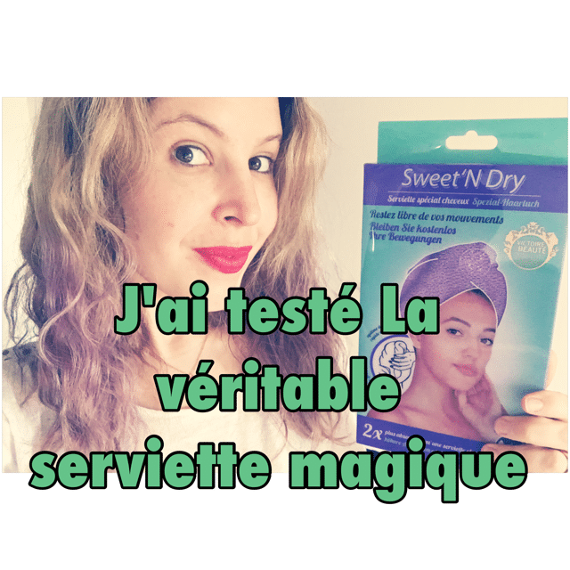 serviette sèche rapidement cheveux serviette micro fibre Sweet'n dry