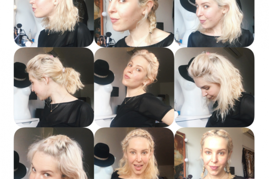 idées de coiffures faciles sur cheveux courts au carré