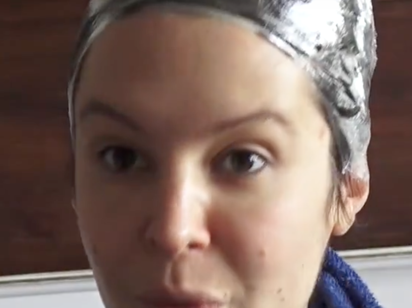 test faire dégorger sa coloration avec du lait de coco