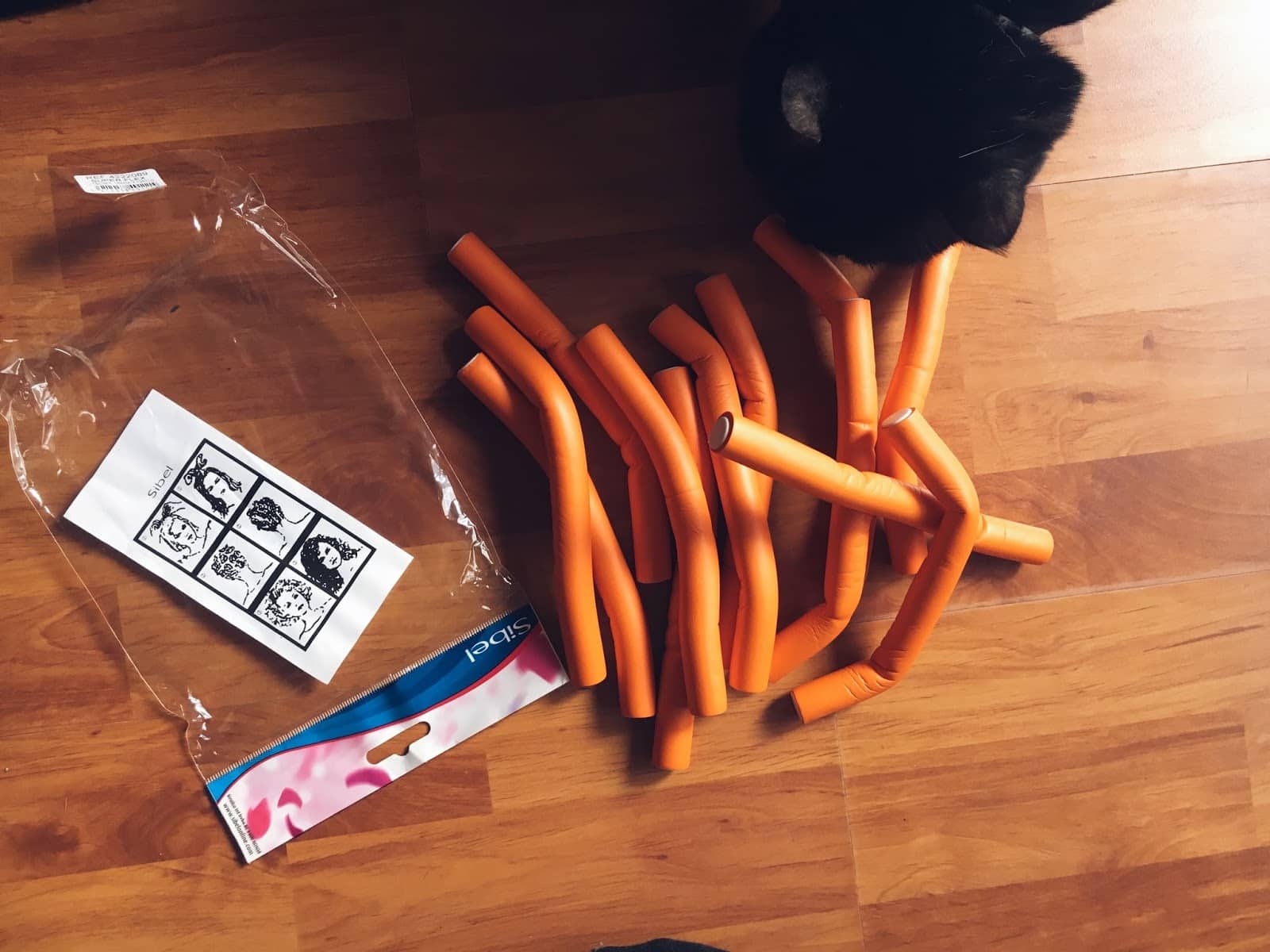 test bigoudis flexibles sur mes cheveux 