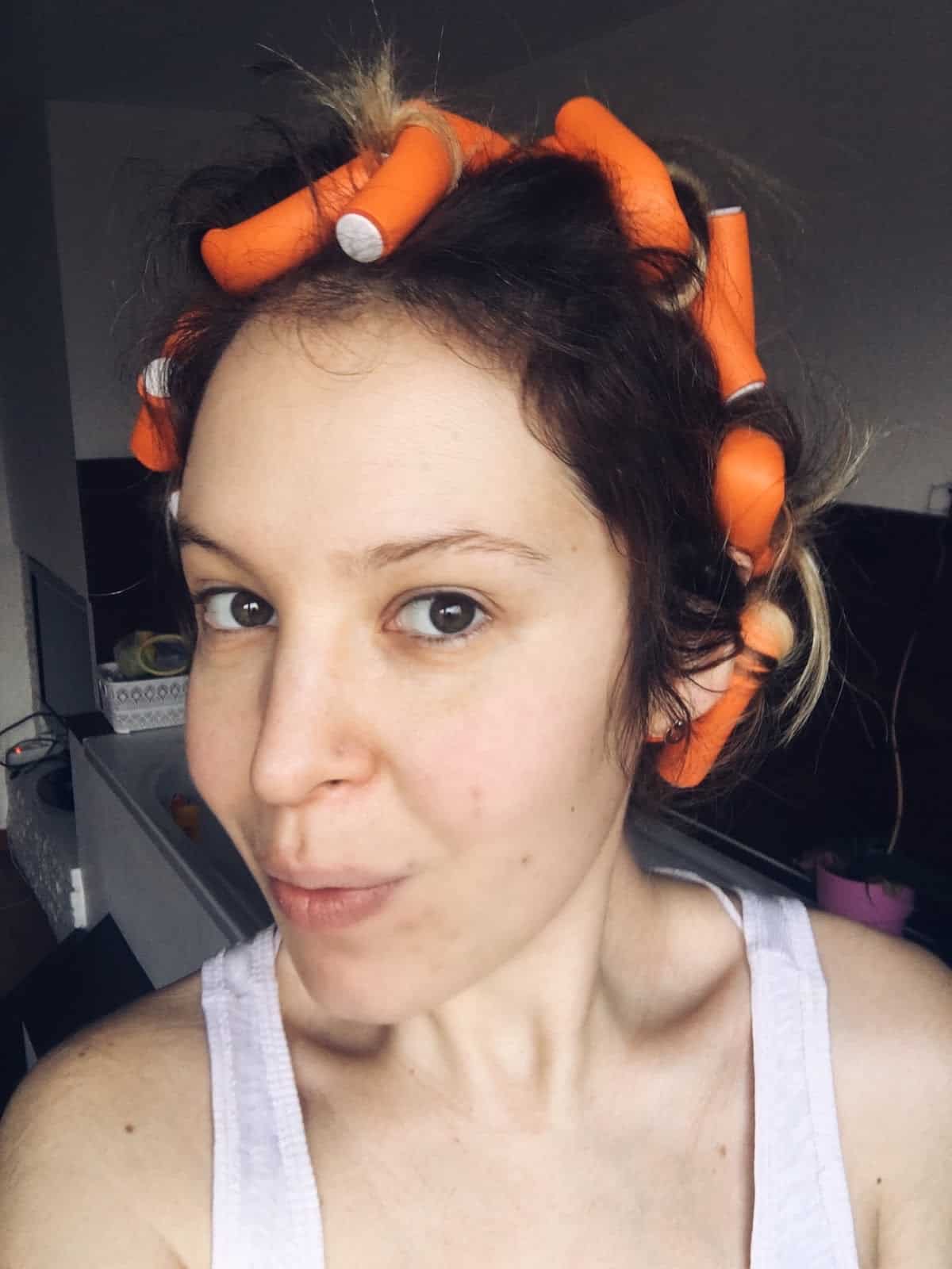 test bigoudis flexibles sur mes cheveux 