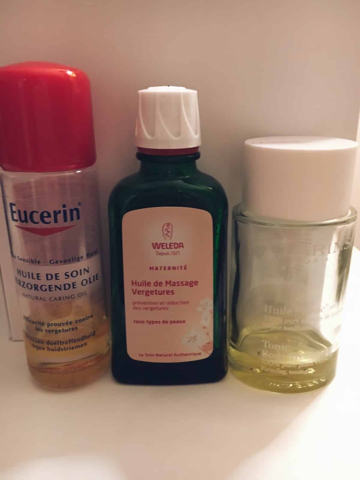 mes soins huiles anti vergetures et mes résultats aprés grossesse 