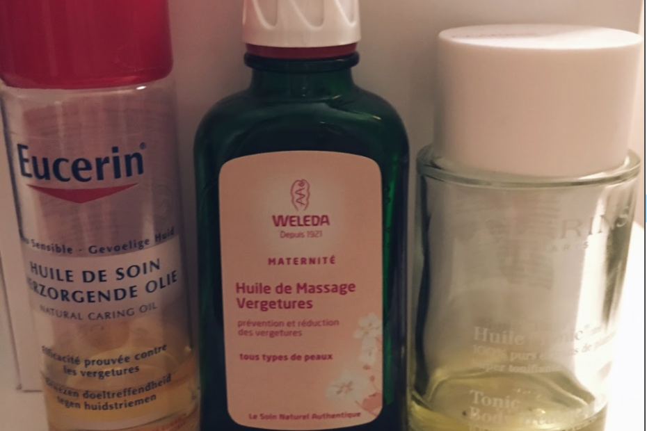 mes soins huiles anti vergetures et mes résultats aprés grossesse