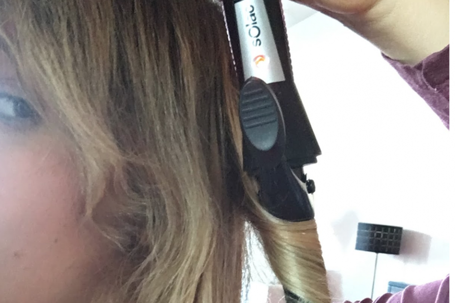 boucler cheveux avec le fer Solac Curl Expert