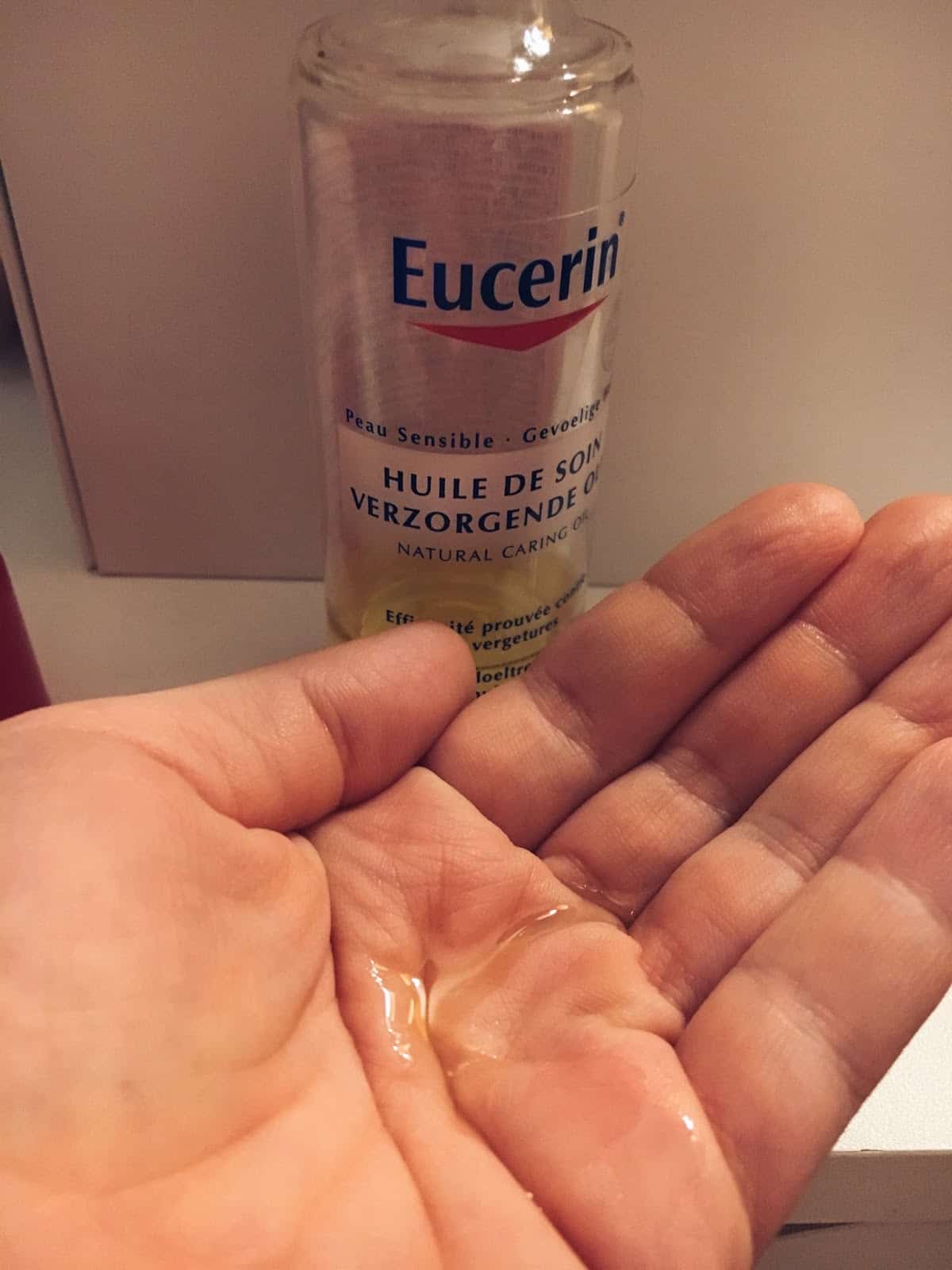 mes soins huiles anti vergetures avis grossesse Eucerin 