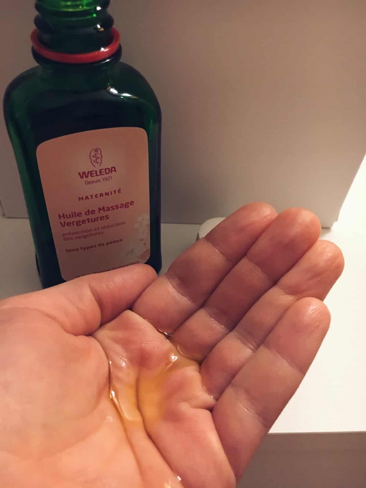 mes soins huiles anti vergetures avis grossesse weleda