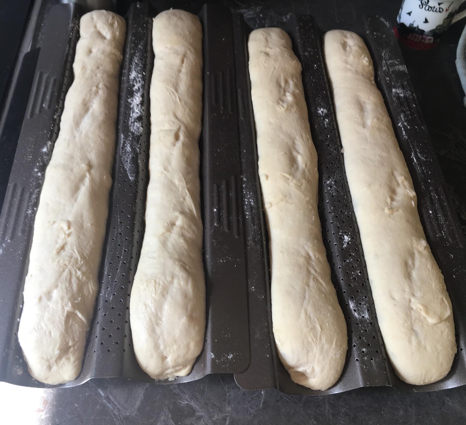 recette baguettes comme chez le boulanger moules tefal