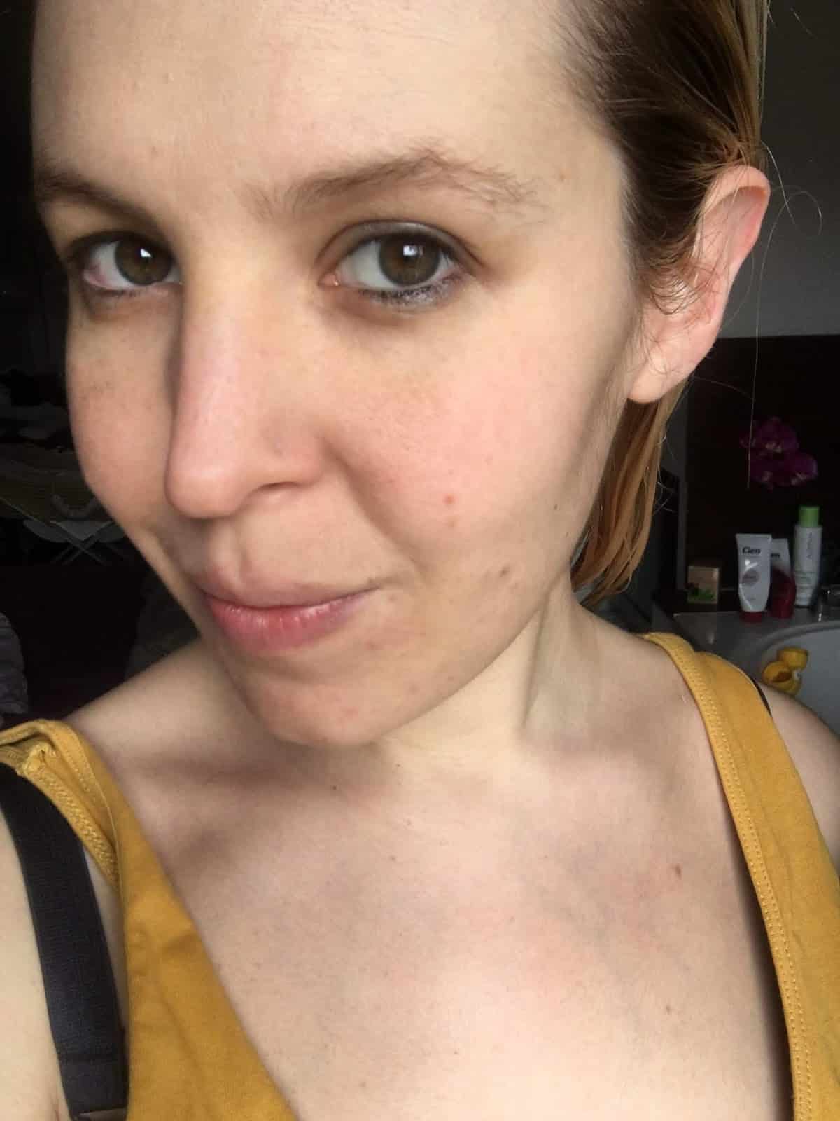 test sur mon visage gommage purifiant sucres de soin et pépins de Kiwi L'Oréal