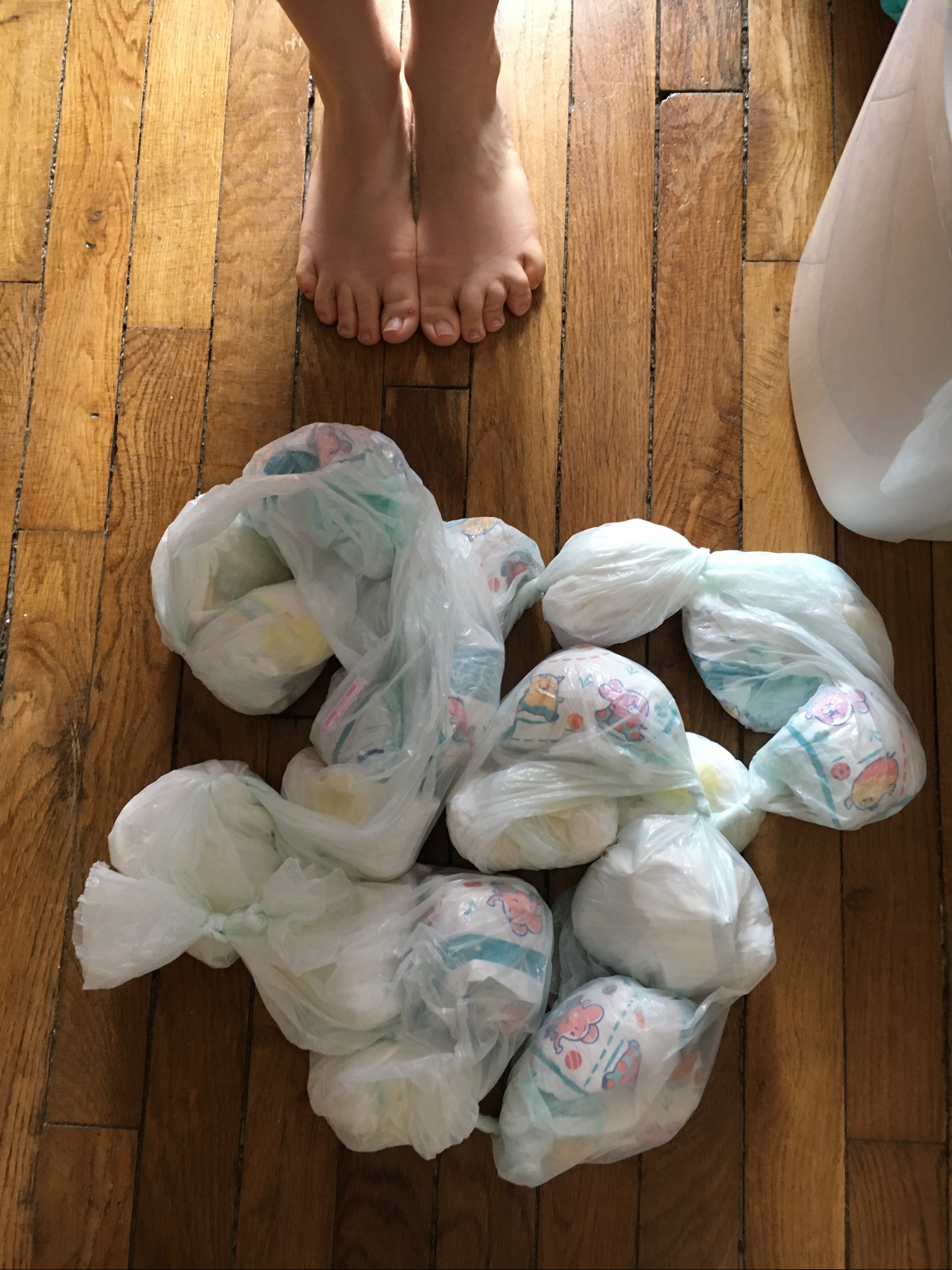 poubelle à couches sagenic vider, collier de couches 