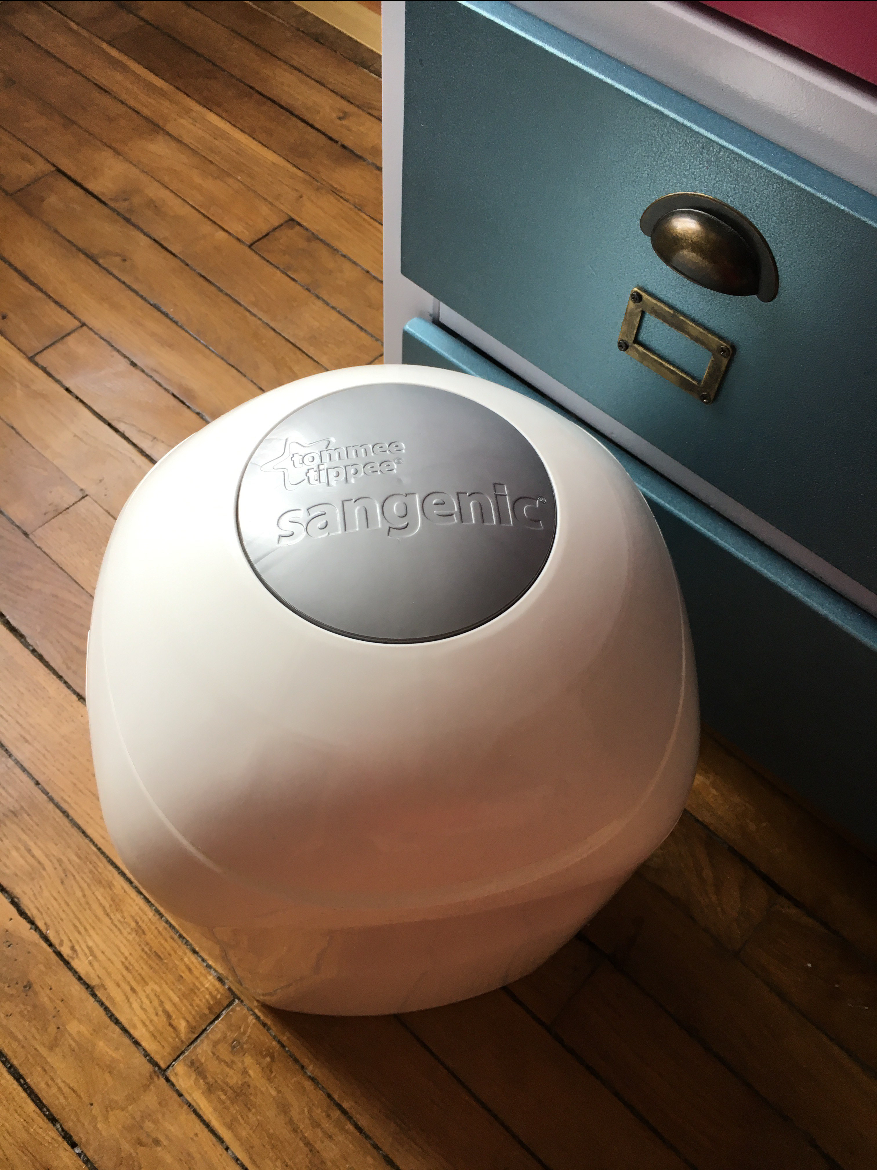 poubelle à couche sangenic blanche 