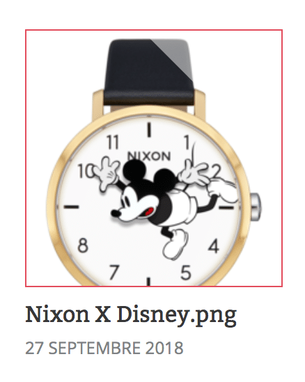 boutique disney cadeau de noel nixon x disney