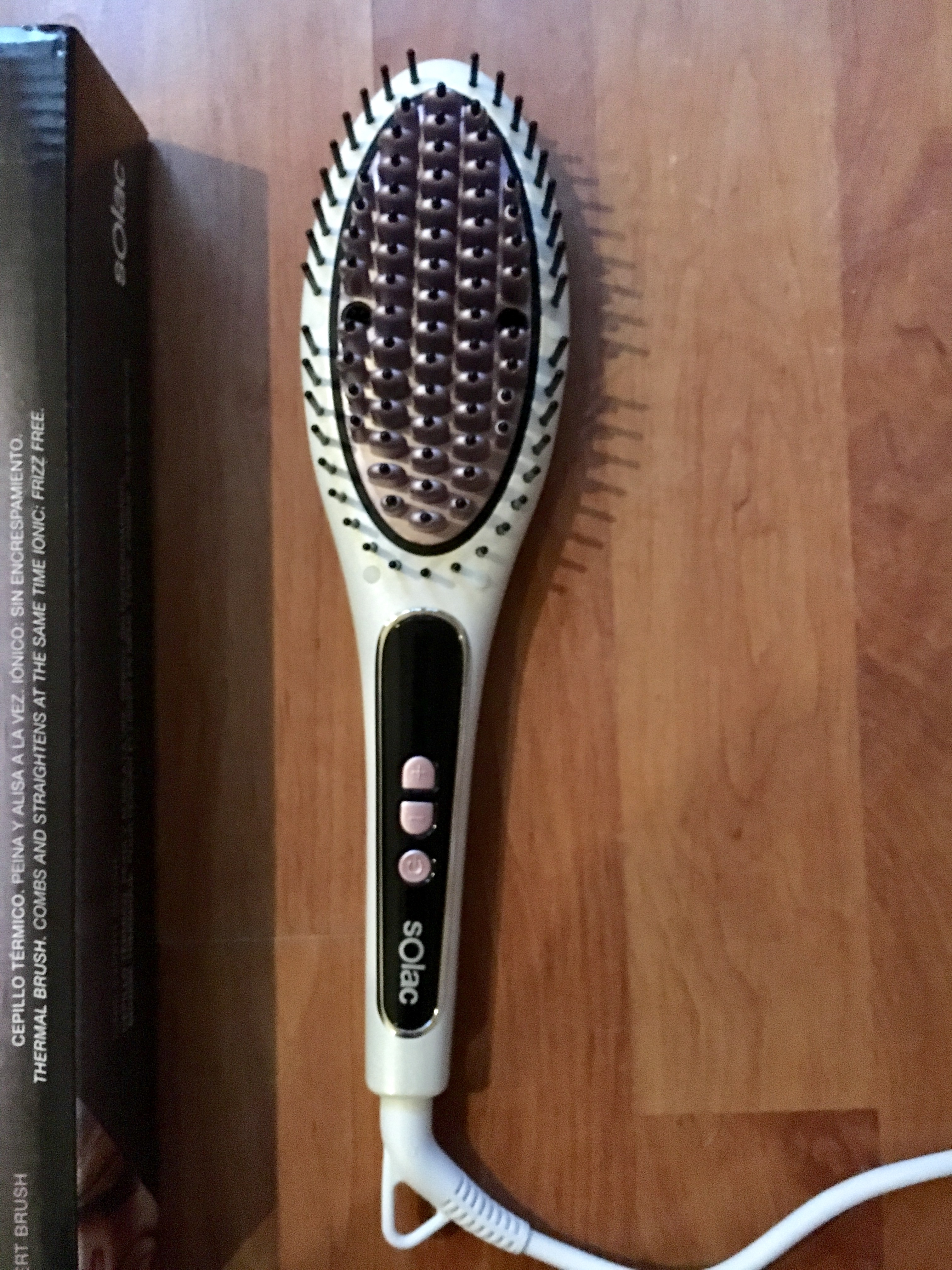 brosse lissante chauffante brushing solac