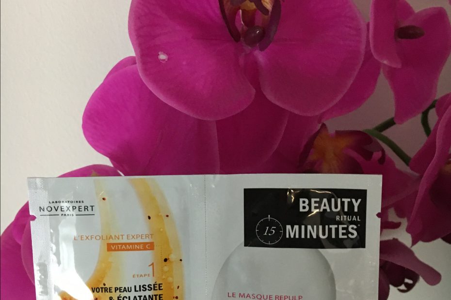 masque beauty minutes peau neuve repuplée novexpert