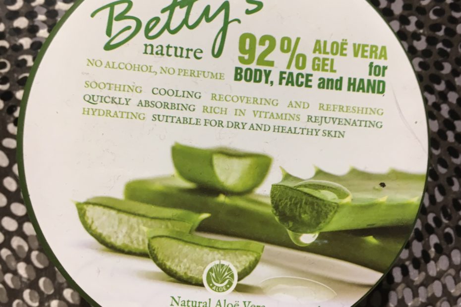 Avis Betty's Aloë vera gel acheté chez Action.
