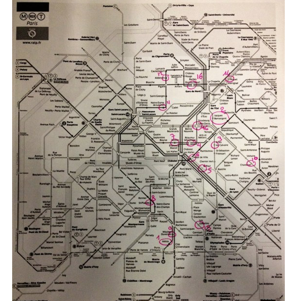adresses répertoriées des boutiques stocks des grandes marques Paris
