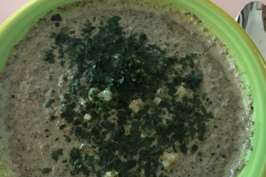 recette facile velouté champignons de paris