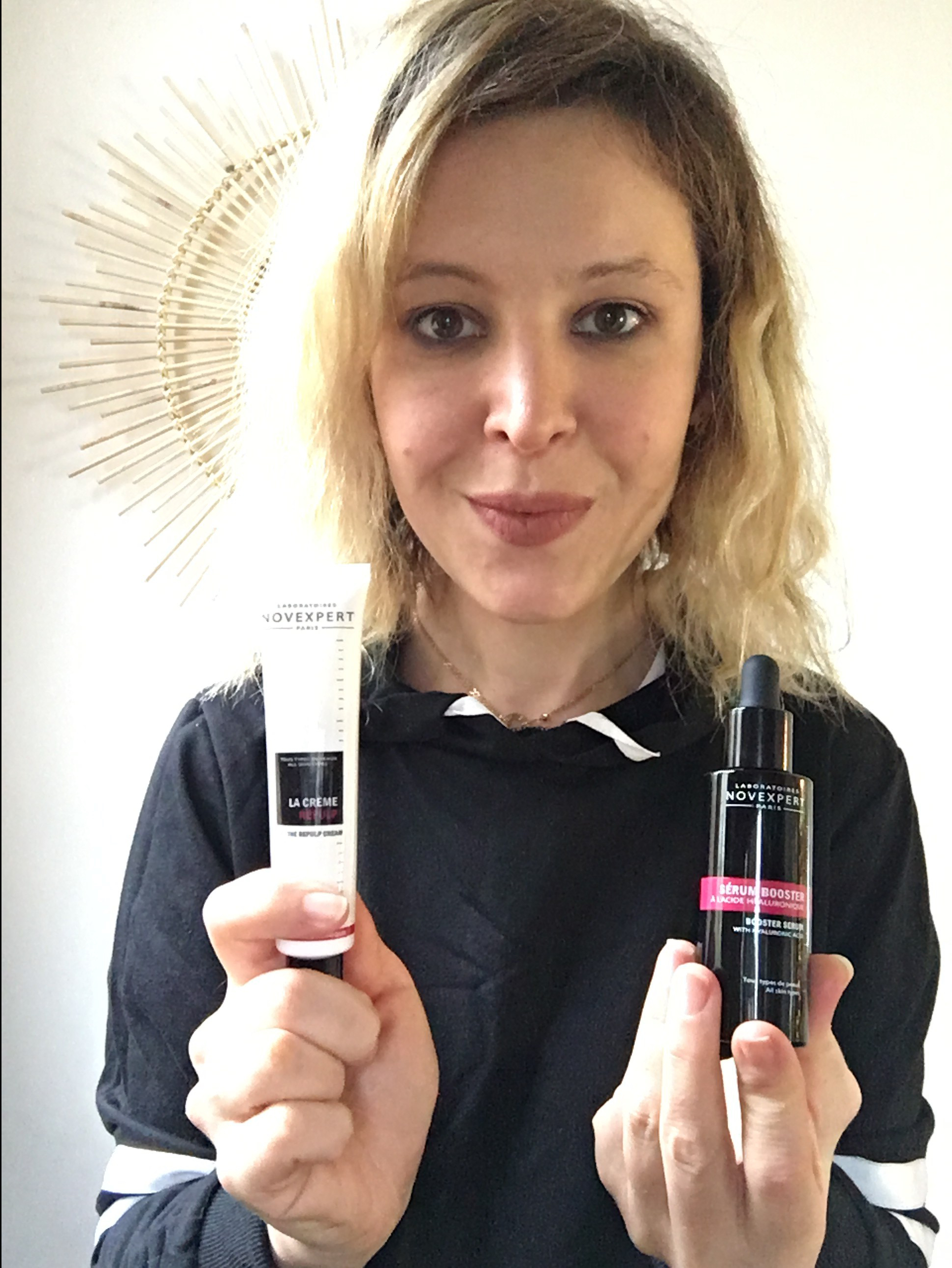 r ses premières rides avec le sérum booster et la crème repulp novexpert à l'acide hyaluronique