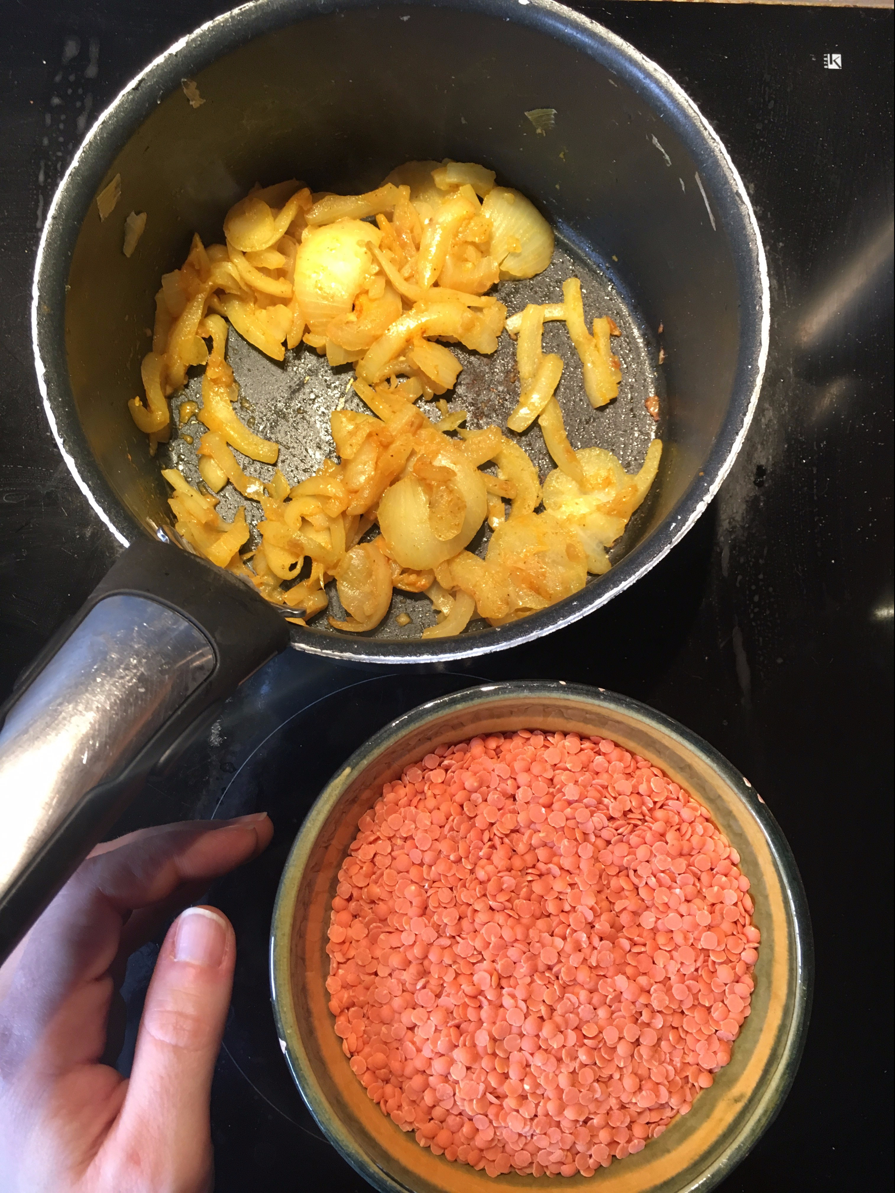 recette végétalienne dalhs lentilles corail lait de coco