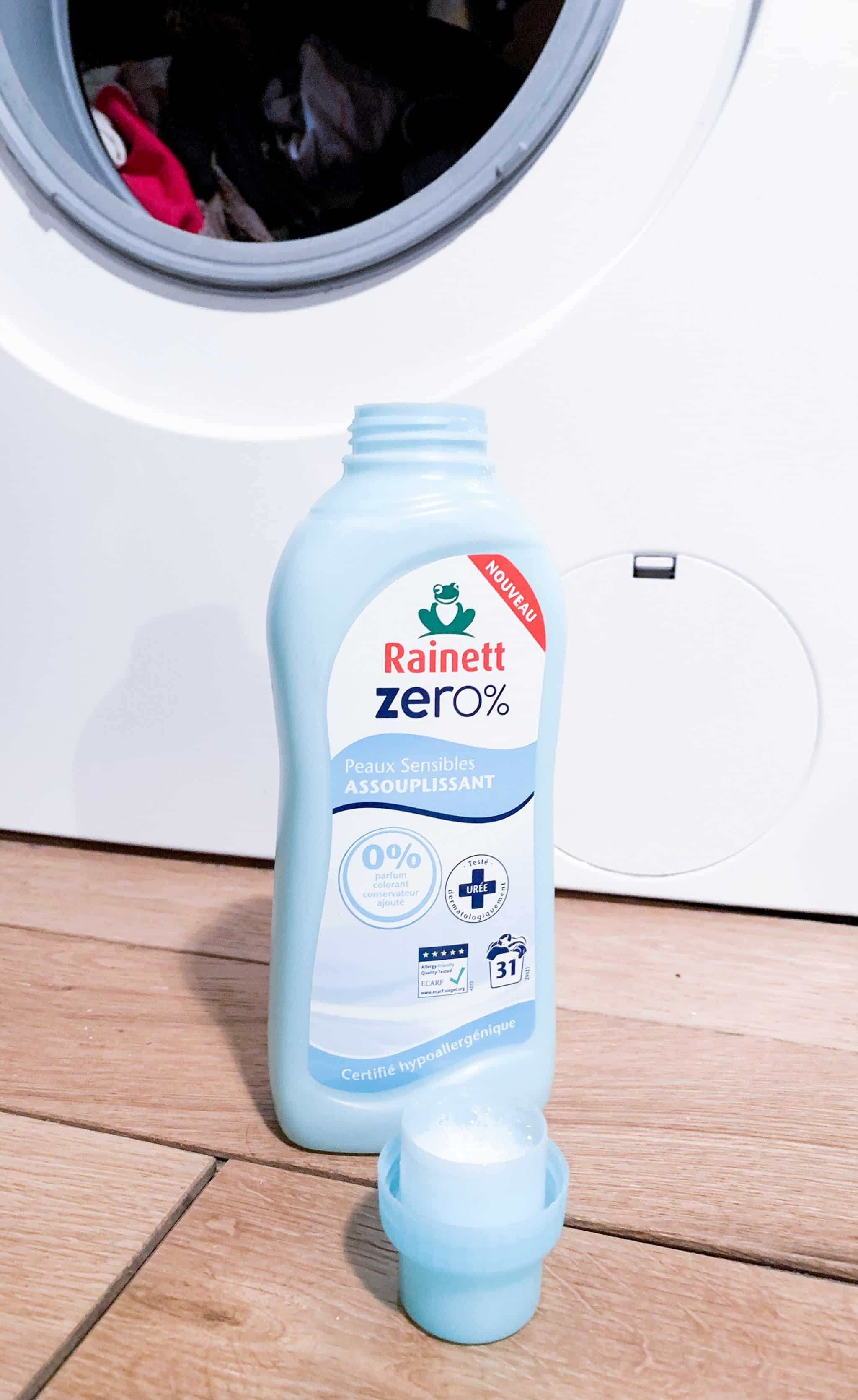 avis lessive liquide rainett zero et assouplissant zero lessive anti allergie