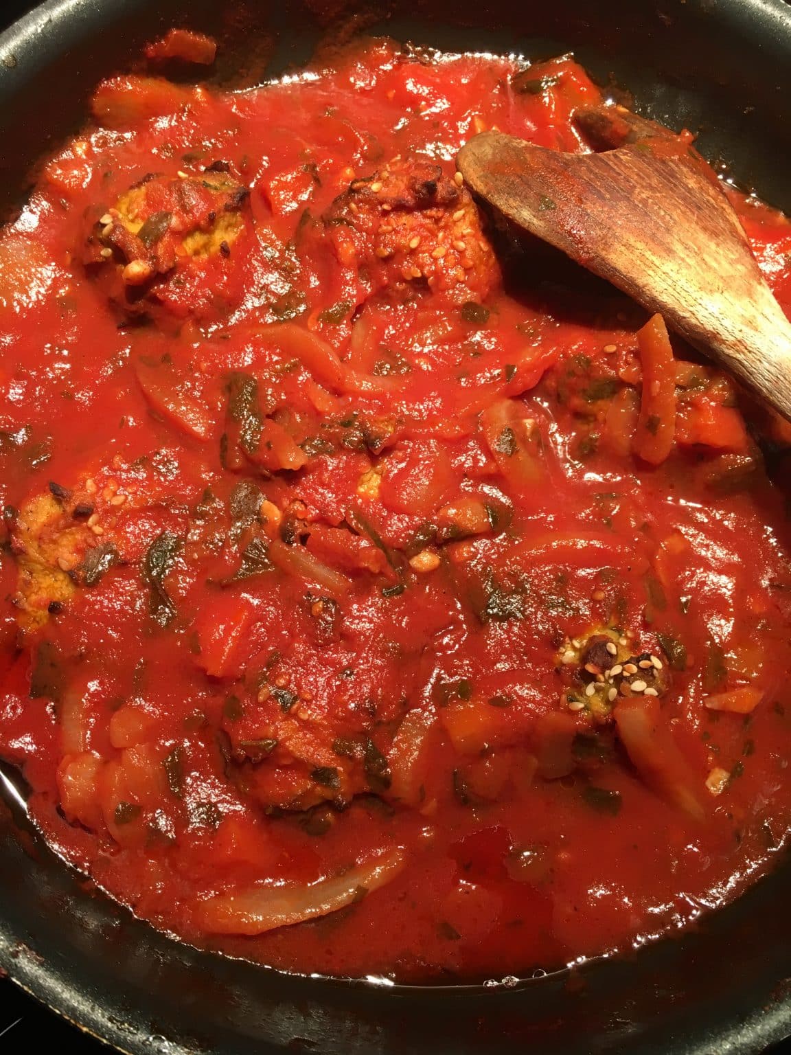 recette bolognaise vegan boulettes aux pois chiche sans soja sans protéines de soja