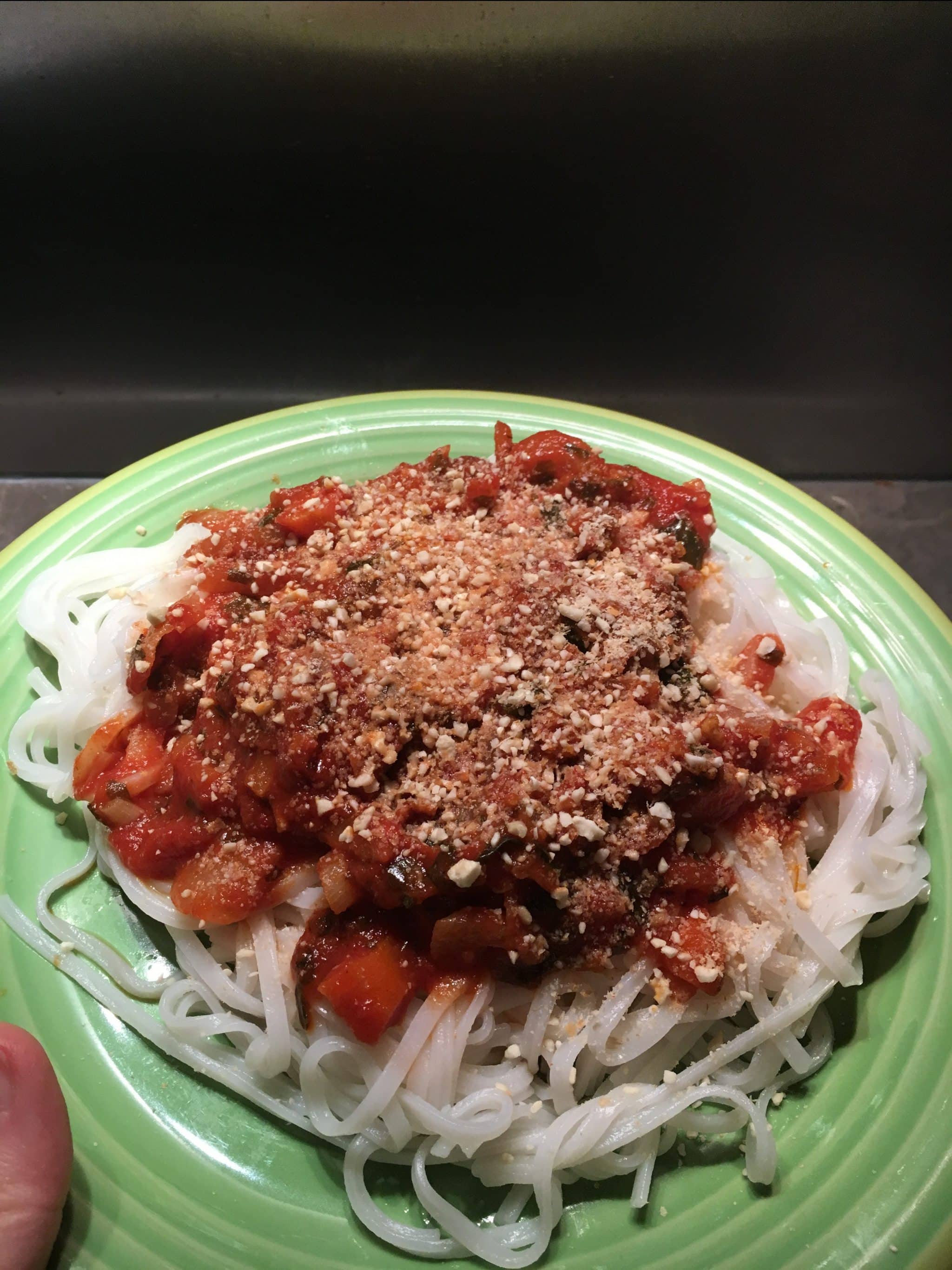 recette bolognaise vegan boulettes aux pois chiche sans soja sans protéines de soja 