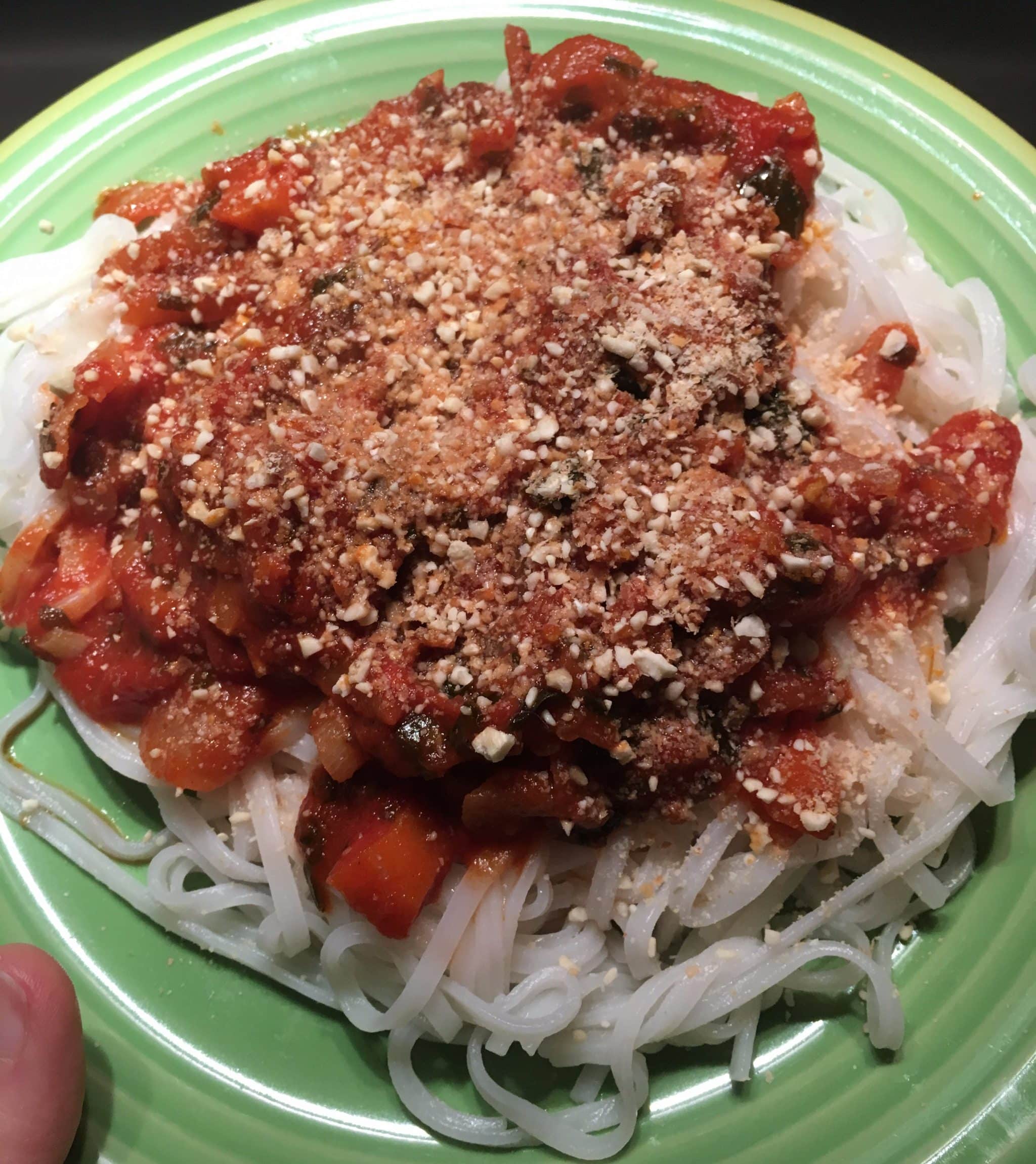 recette bolognaise vegan boulettes aux pois chiches sans soja sans protéines de soja 