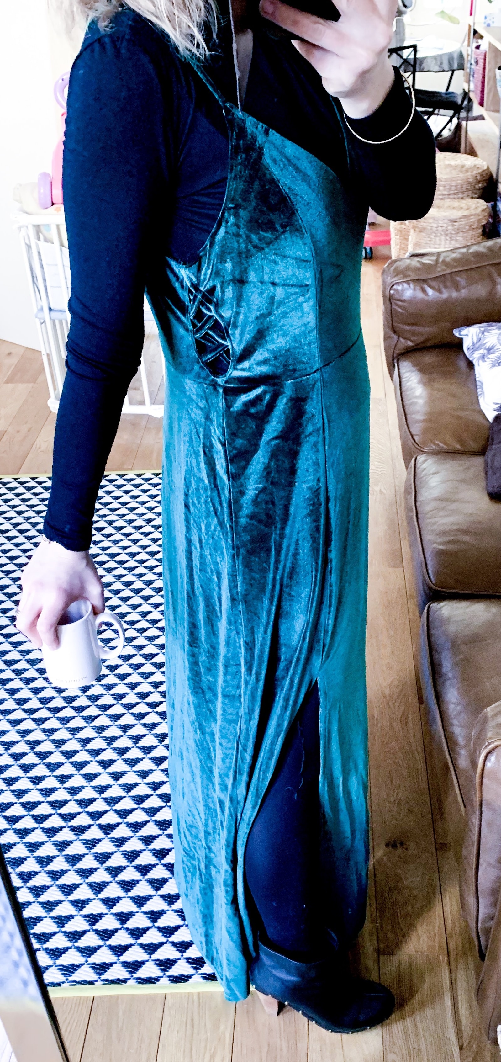 robe velours longue  dresslily