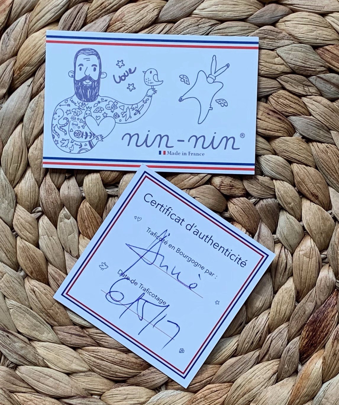 doudou Nin-Nin doudou made in france