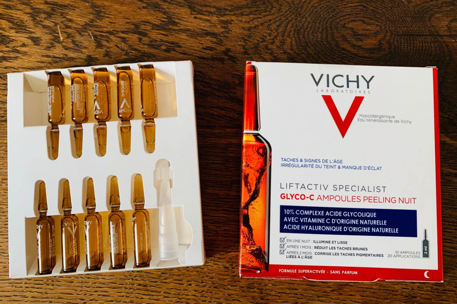 avis Liftactiv spécialiste Glyco-Ampules Peeling Nuit Vichy.