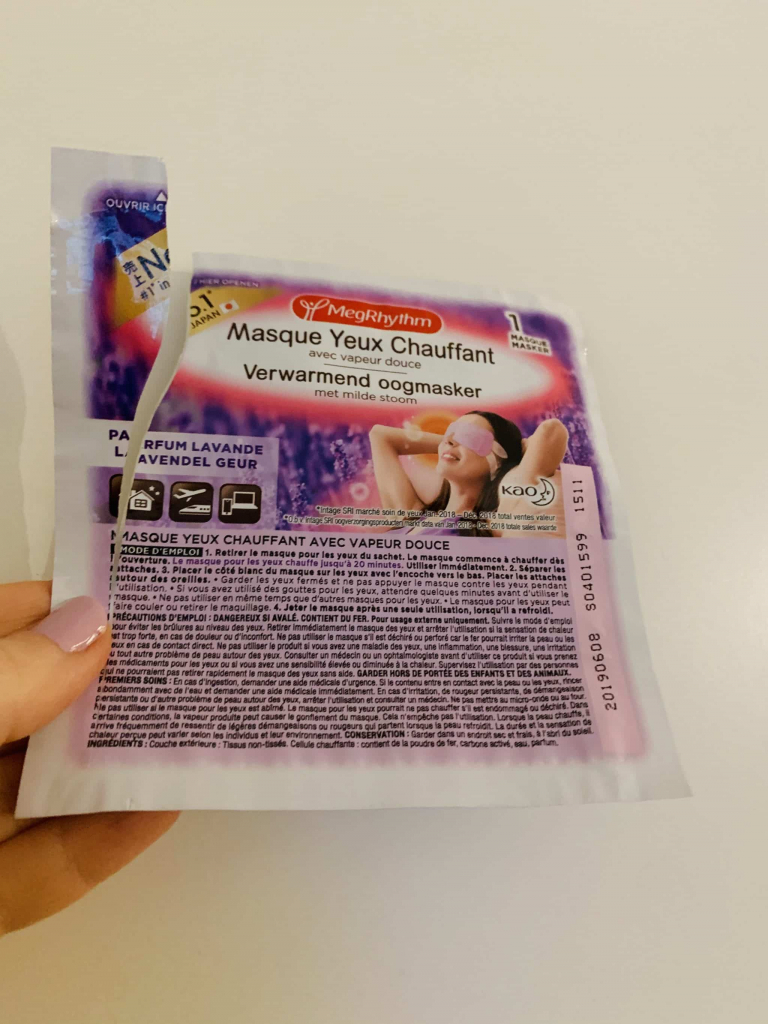 avis le masque yeux chauffant Megrhythm