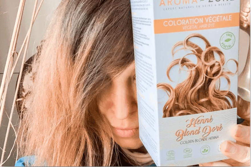 avis henné blond doré Aroma-Zone avant après