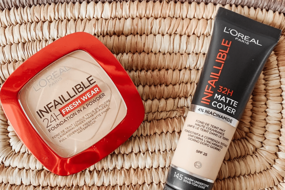 avis poudre et fond de teint infaillible L'Oréal