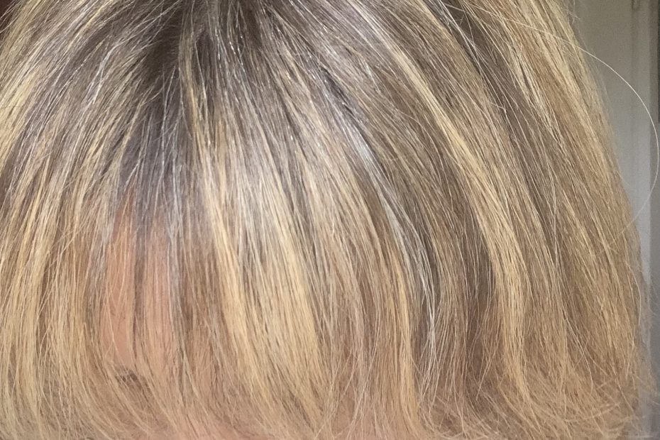 Rhapontic pour camoufler ses cheveux blancs en blonds