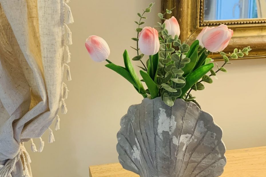 TUTO vase en forme de coquillage avec de la pâte auto-durcissante