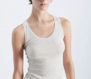 débardeur blanc femme bien coupé