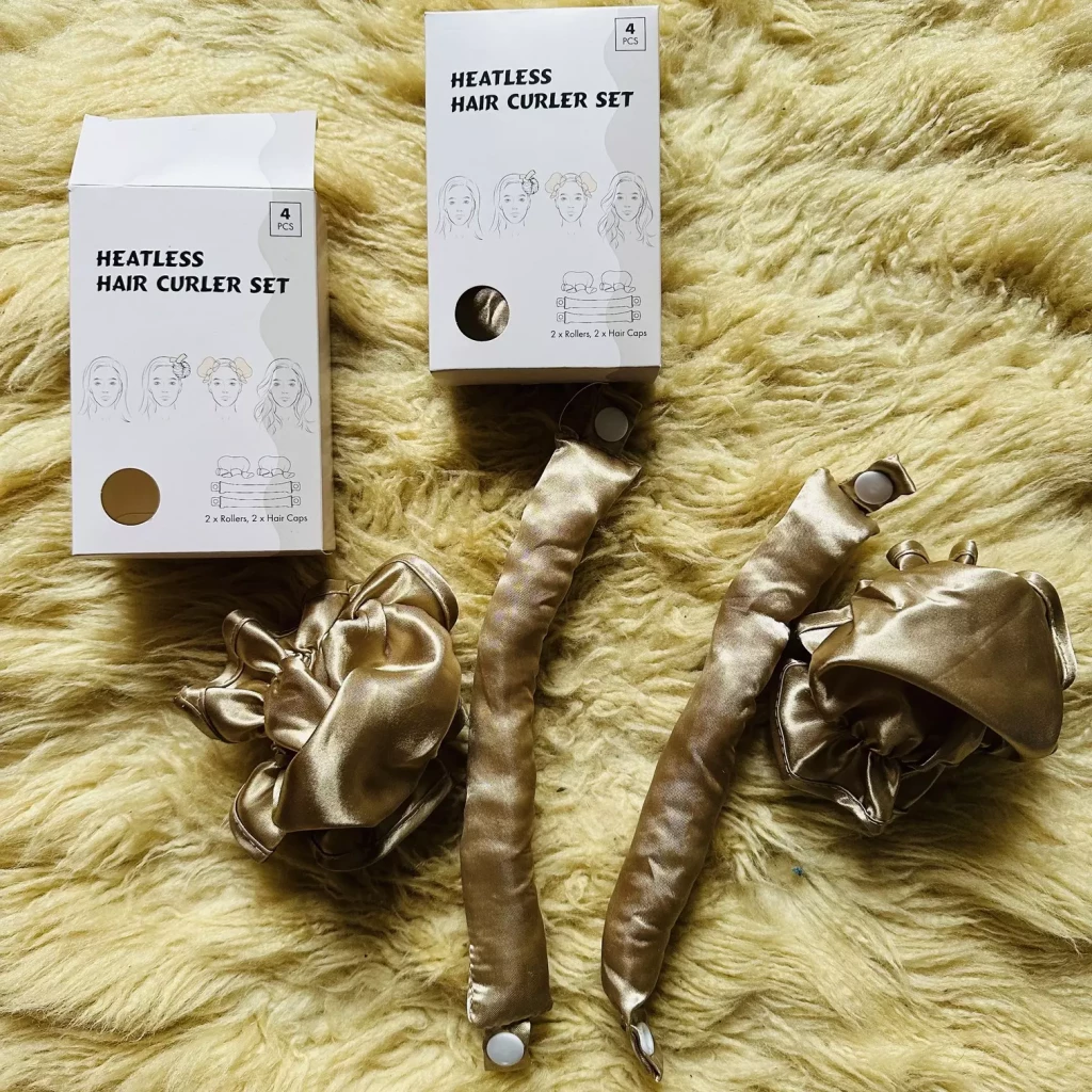 avis Hitless Hair Curler Set Action