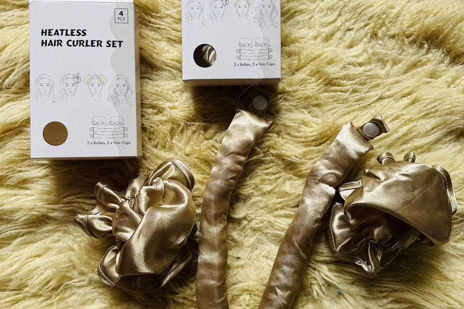 avis Hitless Hair Curler Set Action