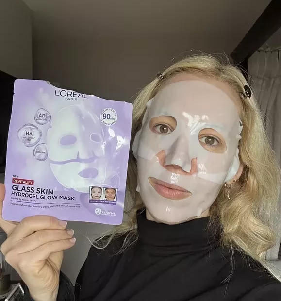 avis masque Glass Skin Hydrogel Glow Mask L'Oréal