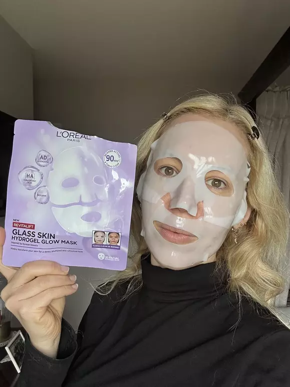 avis masque Glass Skin Hydrogel Glow Mask L'Oréal