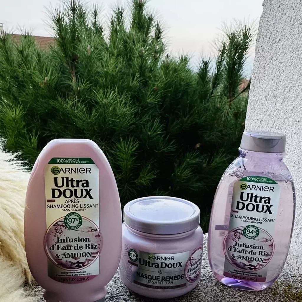 avis eau de riz & amidon de Garnier Ultra Doux