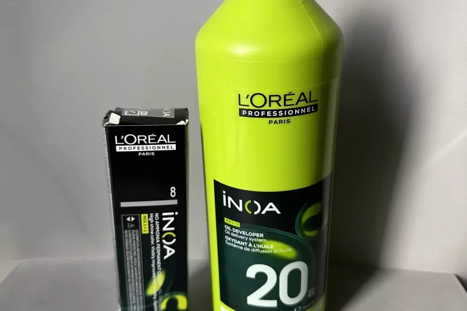 avant après avis sur Inoa de L’Oréal nuance 8 Blond clair